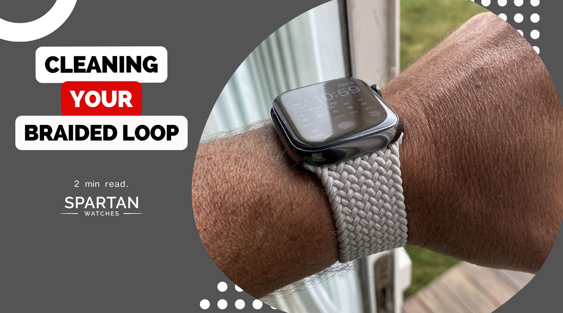 How to Clean Braided Solo Loop Apple Watch Band Spartan Watches