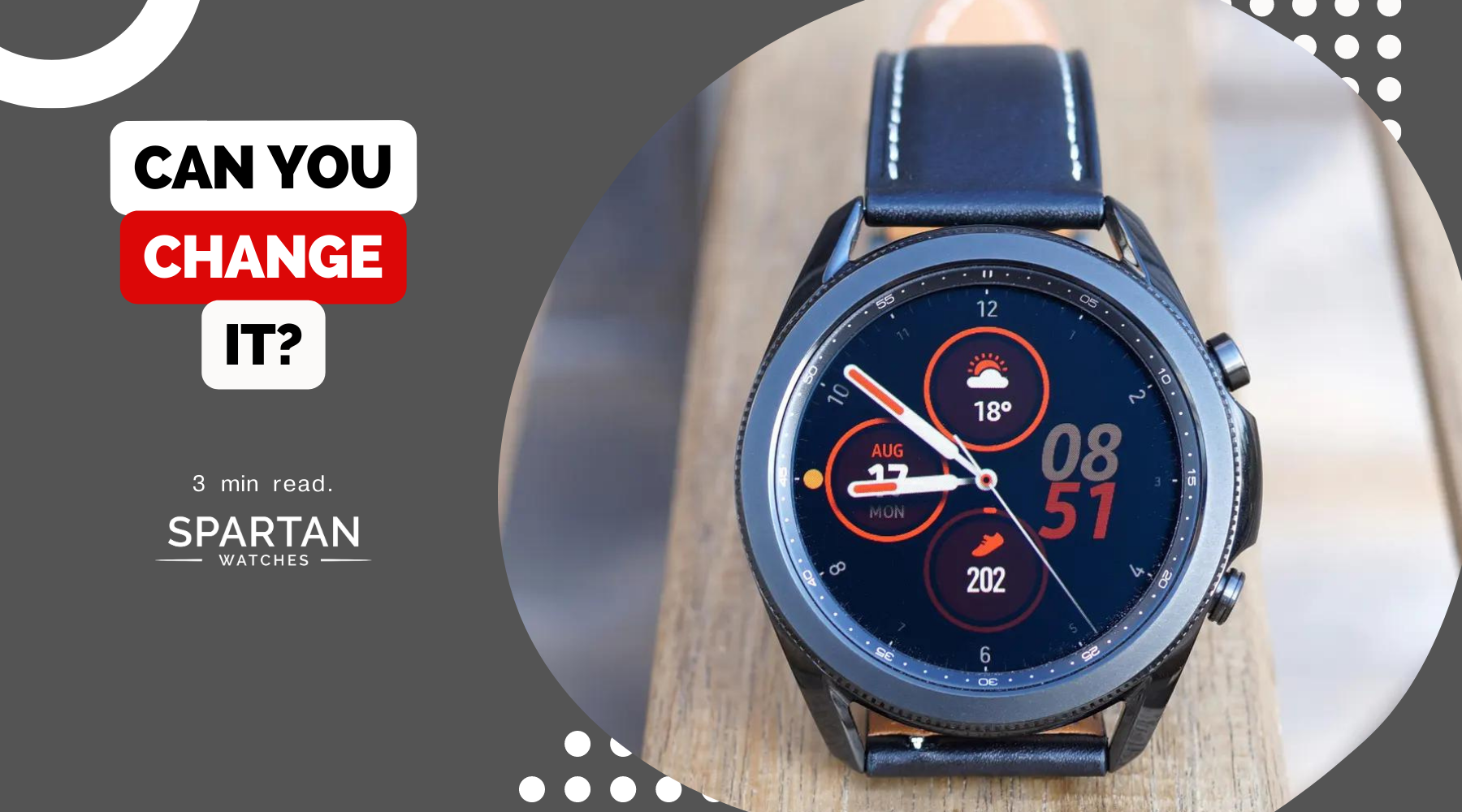 Changing galaxy watch band store