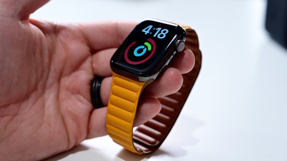 Apple watch leather top link waterproof