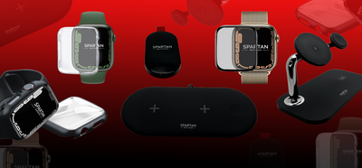 Apple accessories at Spartan Watches. From Apple Watch protection cases to charging docks for Apple devices