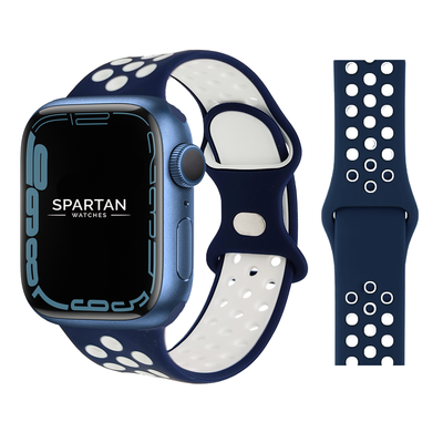 Sport Band for Apple Watch, Navy & White