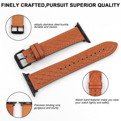 Rhombus Leather Band