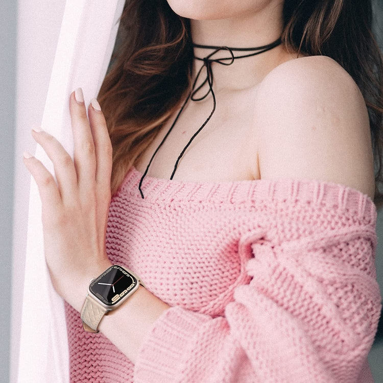 Rhombus Leather Band