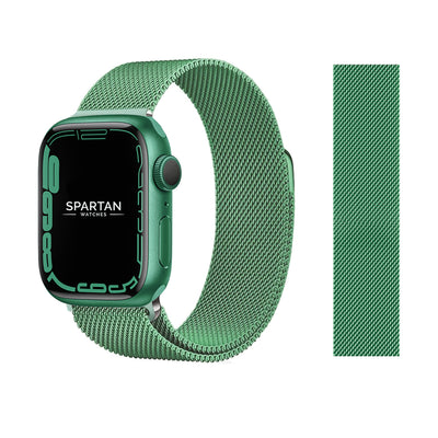 Green Milanese Band for Apple Watch