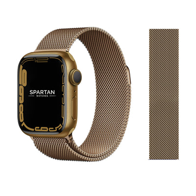 Milanese Loop Apple Watch Band Bronze Gold Color
