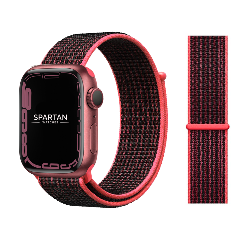 Apple Watch Sport Loop Crimson_Black