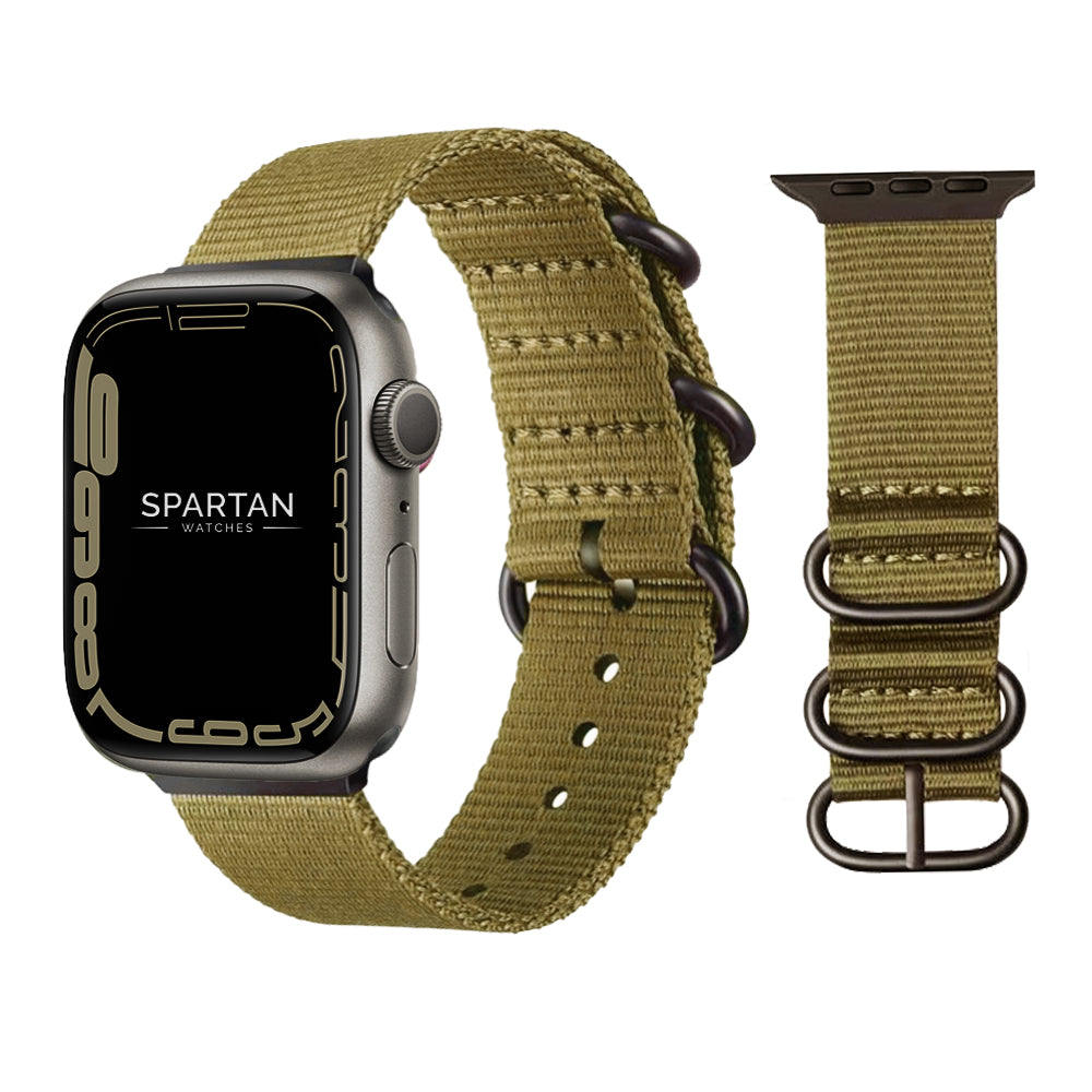 Nato Nylon Band for Apple Watch Khaki