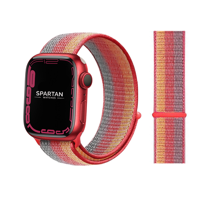 Apple Watch Sport Loop Red_Orange_Stripe