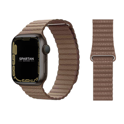 Brown Leather Loop for Apple Watch from Spartan Watches