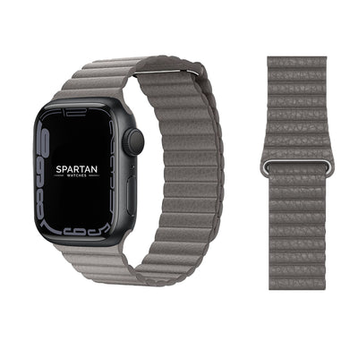 Leather Loop for Apple Watch in Grey Color