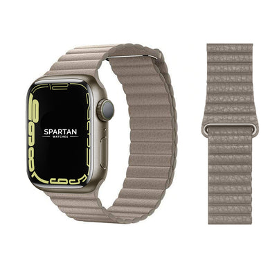 Ecru Leather Loop for Apple Watch